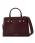 Top Handle Bag, &pound;295, Handbags, Burgundy, Leather, Front view